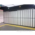 Прозрачная алюминиевая поликарбонатная складная дверь